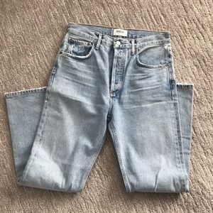 Agolde Straight Leg Crop Ripley Jeans